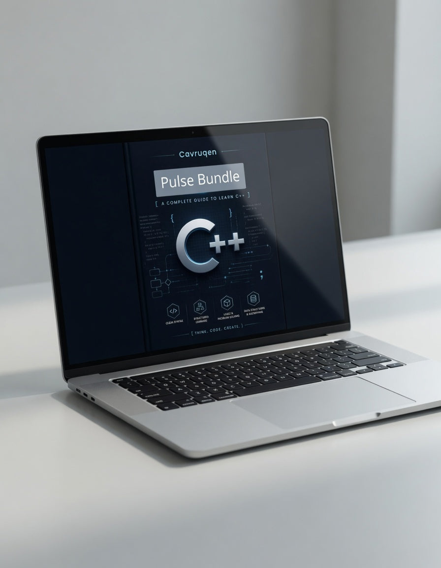 Laptop on a white surface with a software interface displayed on the screen.